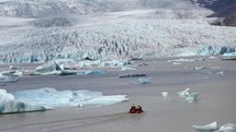 Icebergs And Ice glaciers in iceland