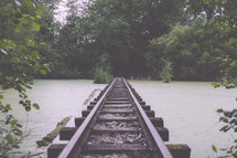 tracks over water 