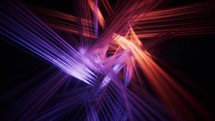 Abstract glowing neon lines background, 3d rendering.
