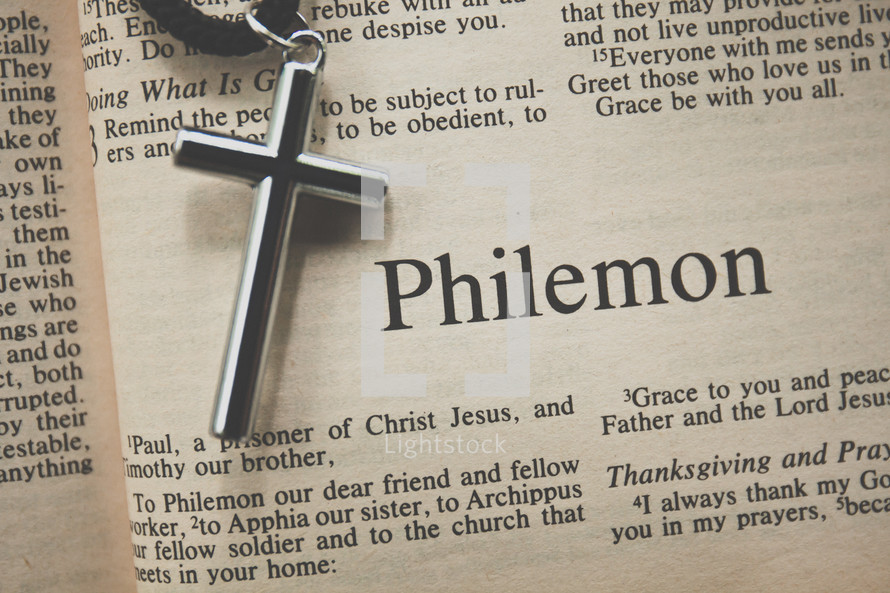 Philemon and a cross necklace 