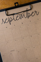 September Calendar 