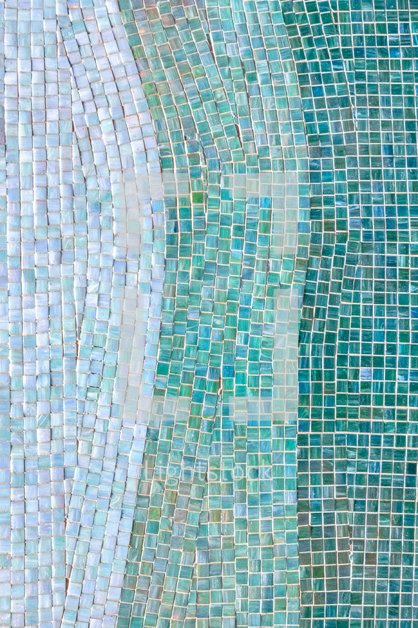 turquoise tile mosaics 