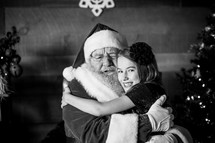 girl with Santa Claus 
