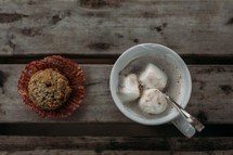 hot cocoa and muffins 