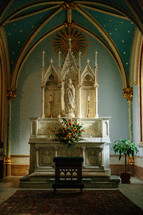 altar in a chapel 