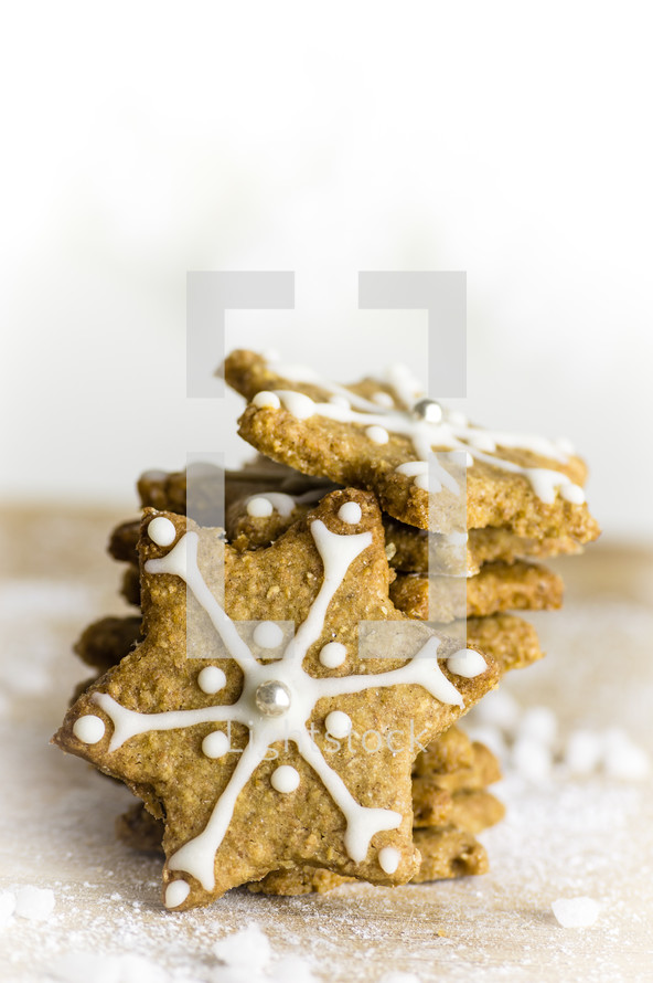 star Christmas cookies 