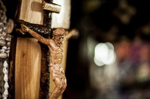 A wooden crucifix
