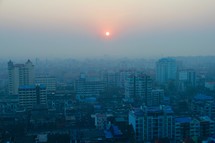 Dawn over Yangon, Myanmar / Burma