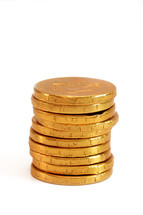 stack of gold coins 