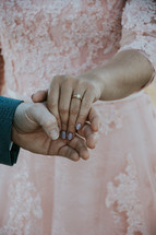 bride and grooms hands 
