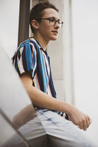 portrait of a teen boy 