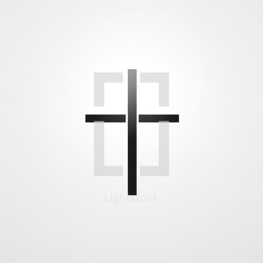 Cross icon. Christian cross symbol. Flat design style eps 10