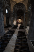 pews in a Basilica