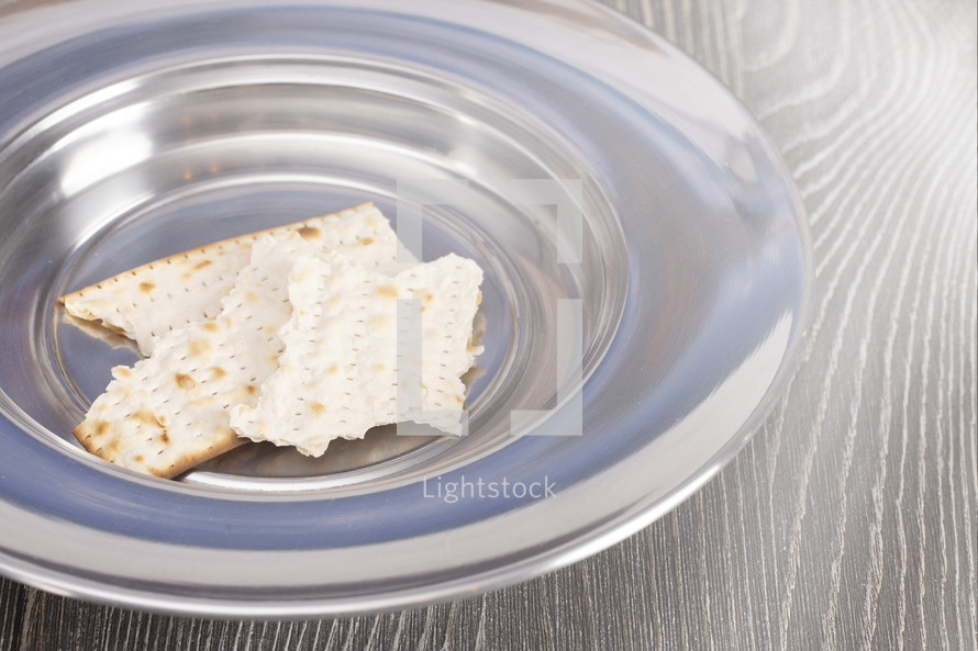 Communion or the Lords Supper a Christian Remembrance of Jesus Death Isolated on a White Background