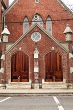 arched church entrance 