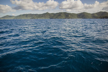 ocean water and mountainous island 