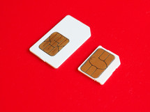 Mobile phone SIM card 