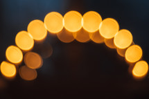 arched bokeh lights 