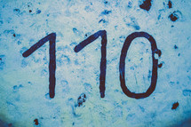number 110 