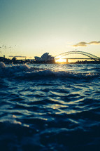 Sydney Harbour Bridge at sunset 