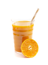 Orange Juice Isolated on a White background