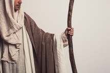 Joseph holding his staff 