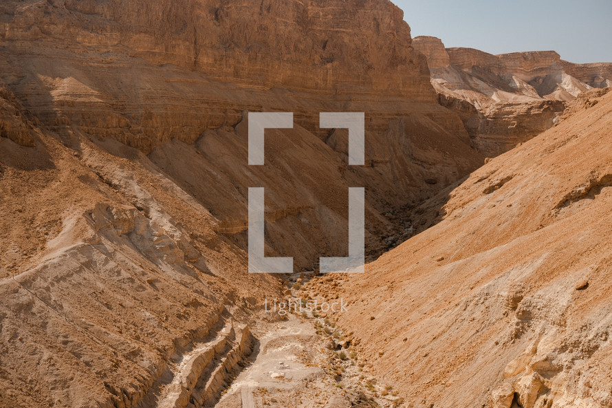 red rock canyon in Israel 