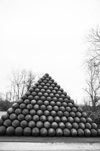 stacked stone balls 