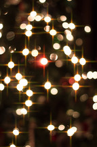 lights on a Christmas tree