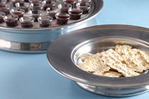 communion elements in trays