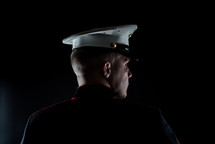 portrait of a marine in uniform 