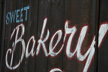 Sweet Bakery sign 