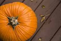 pumpkin on a porch 