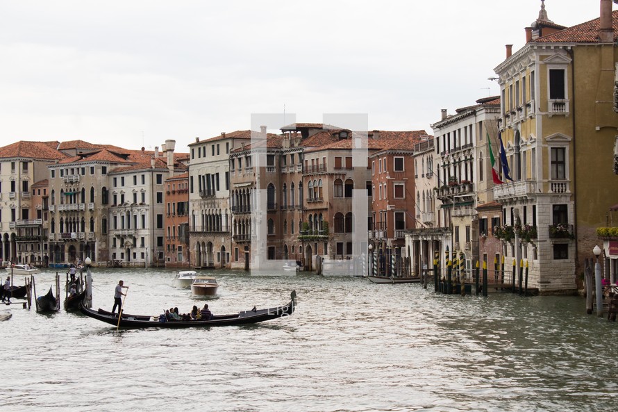 gondolas in Venice 