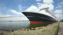 docked cruise ship 