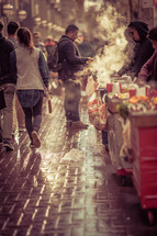 street vendors on San Francisco sidewalks 