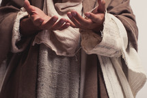 Joseph with open hands 