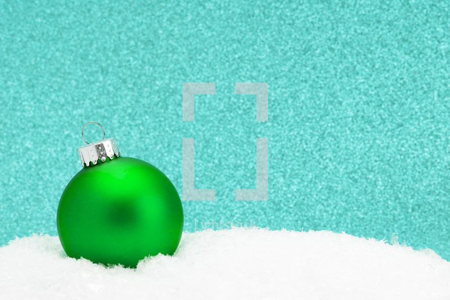 green Christmas ornament 