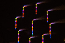 rainbow smokestacks pattern 