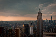 Empire State Building and the NYC skyline 