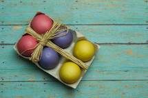 Easter Eggs in a carton 