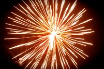 radiating fireworks blast 