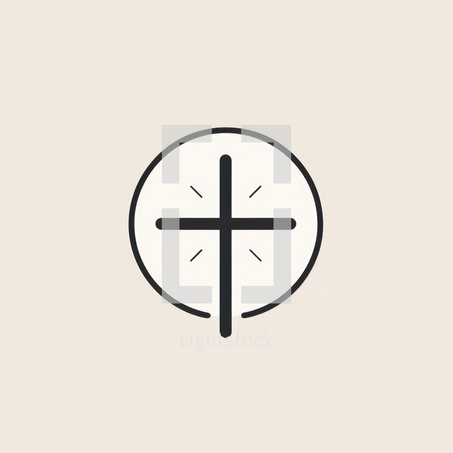 Cross icon vector design template. Christian symbol for your web site design, logo, app, UI.