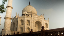 Taj Mahal and fence 