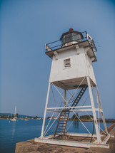 lighthouse on a bay 
