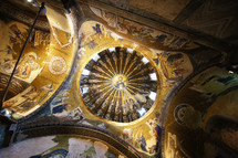 mosaics of Jesus on the dome of a church