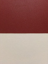 Color contrast on a red and cream colored wall