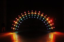 Rainbow art installation