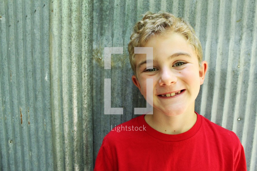 a smiling boy child 