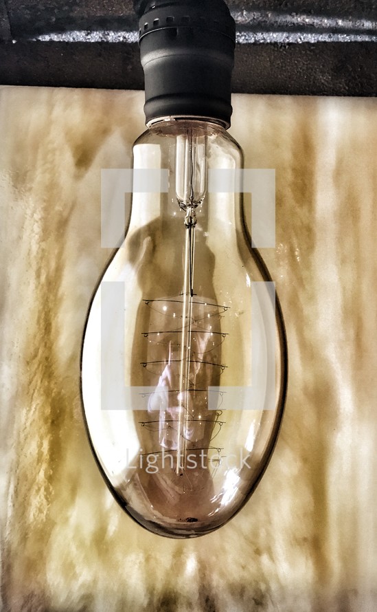 reflection in a lightbulb 